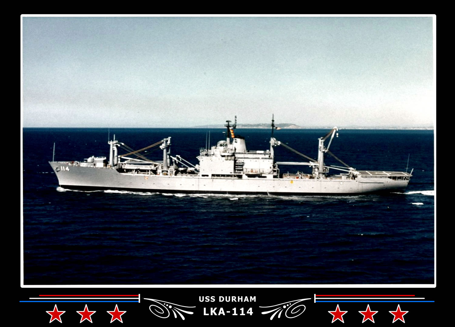 USS Durham LKA114 Canvas Photo Print