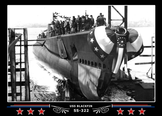 USS Blackfin SS-322 Canvas Photo Print