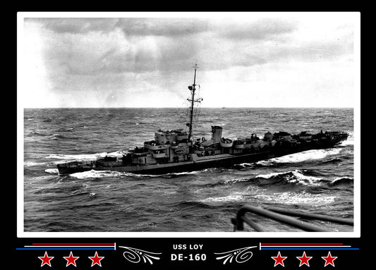 USS Loy DE-160 Canvas Photo Print