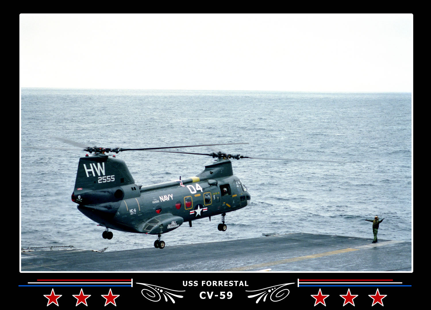 USS Forrestal CV-59 Canvas Photo Print