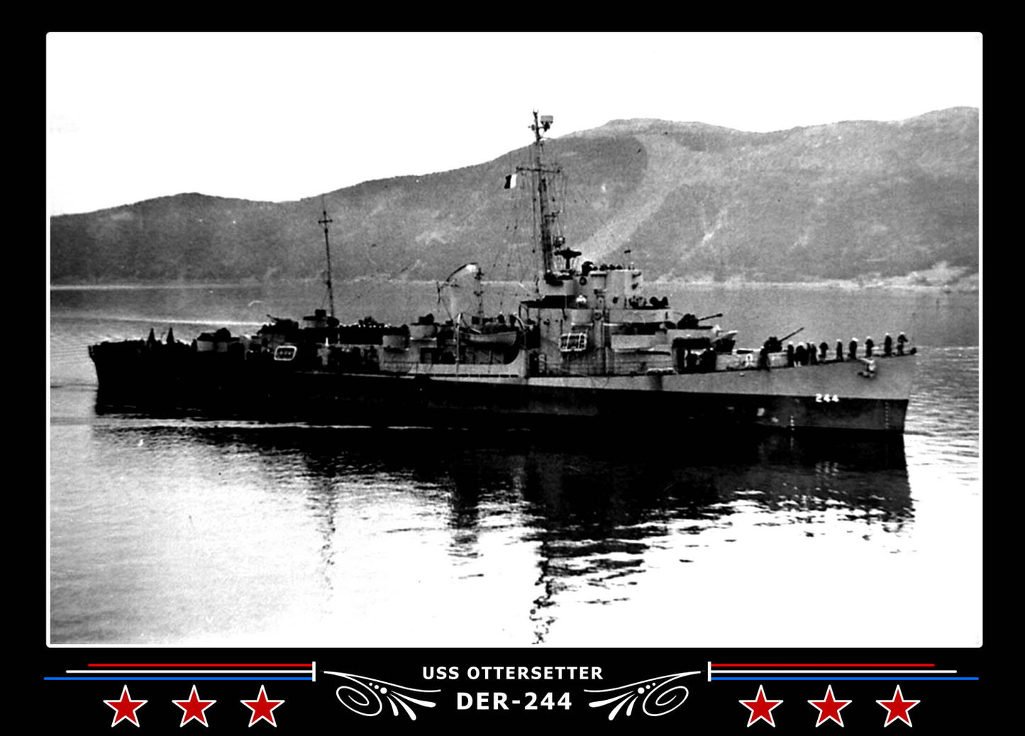 USS Ottersetter DER-244 Canvas Photo Print