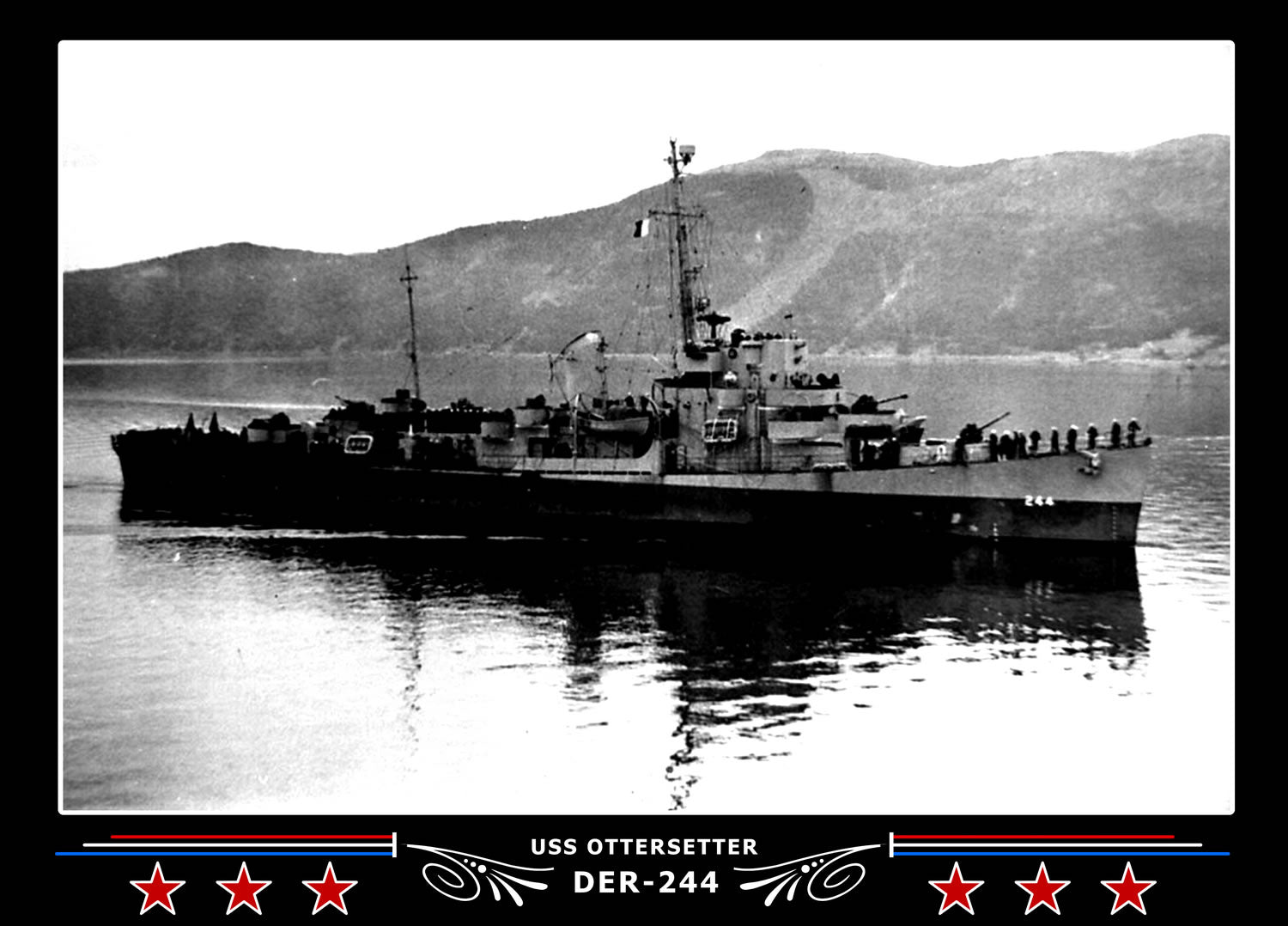 USS Ottersetter DER-244 Canvas Photo Print