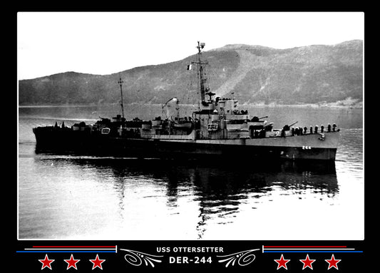 USS Ottersetter DER-244 Canvas Photo Print