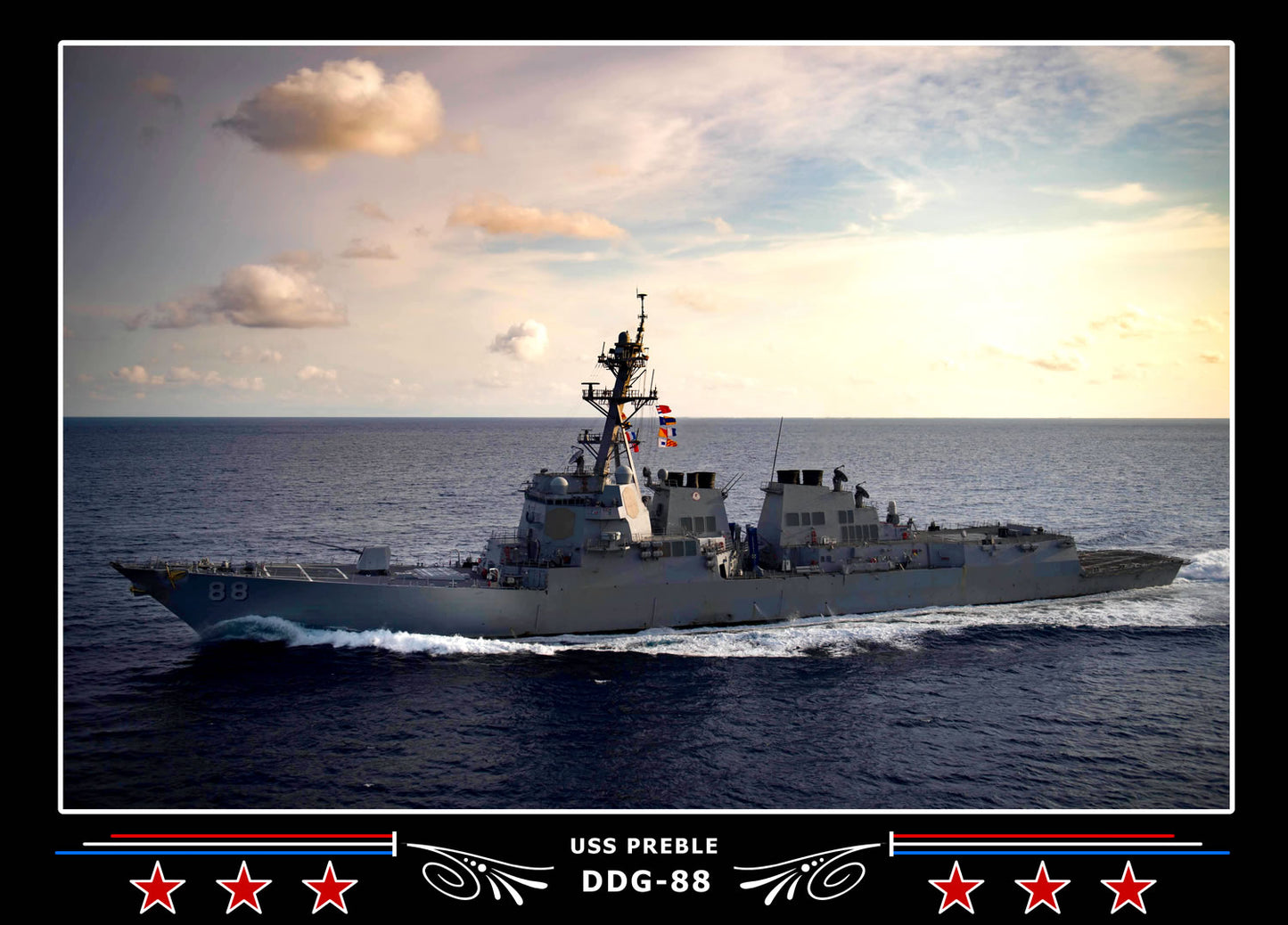 USS Preble DDG-88 Canvas Photo Print