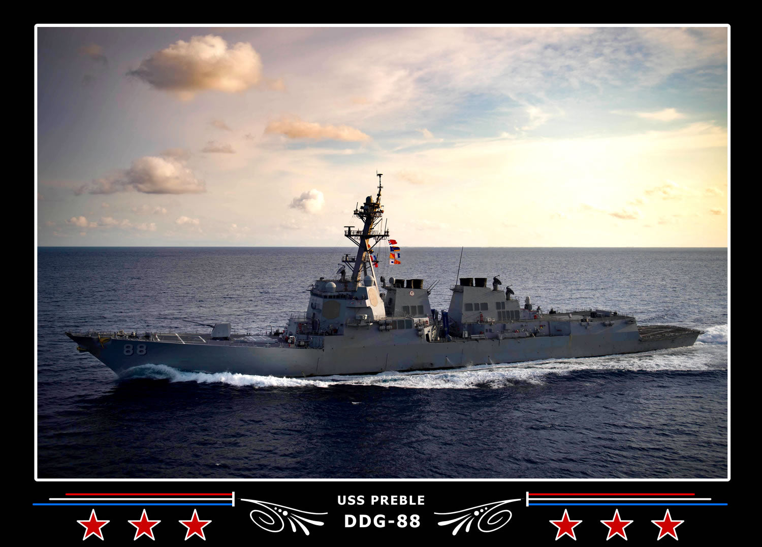 USS Preble DDG-88 Canvas Photo Print
