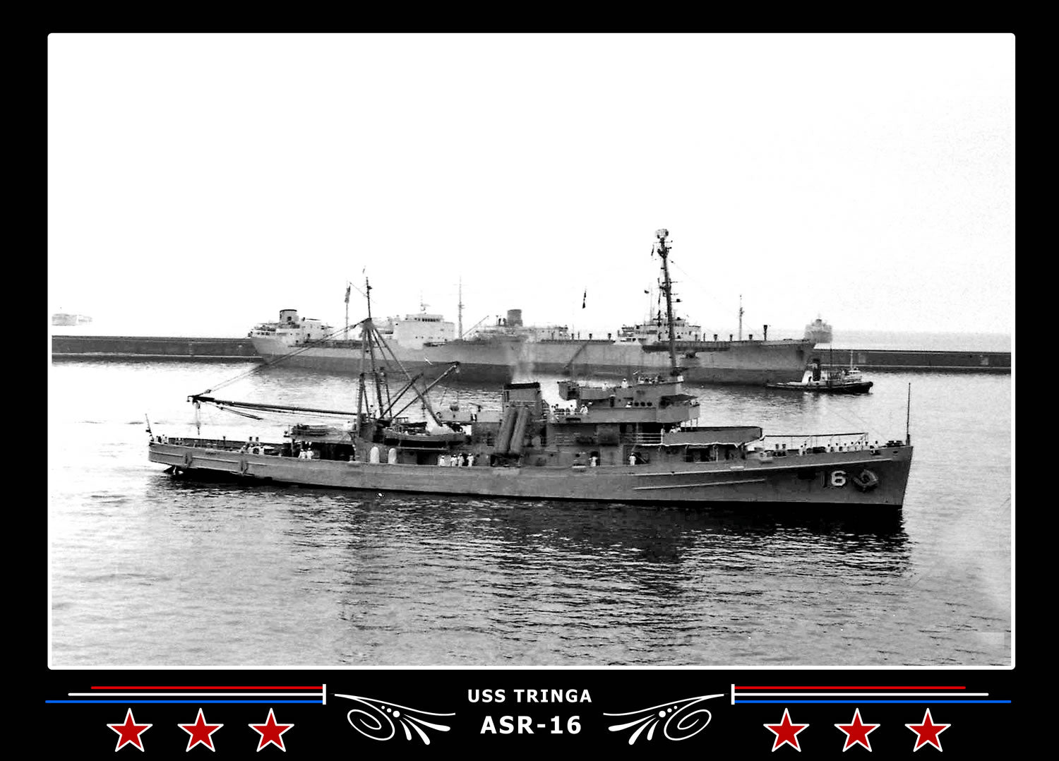 USS Tringa ASR-16 Canvas Photo Print