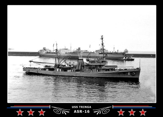 USS Tringa ASR-16 Canvas Photo Print
