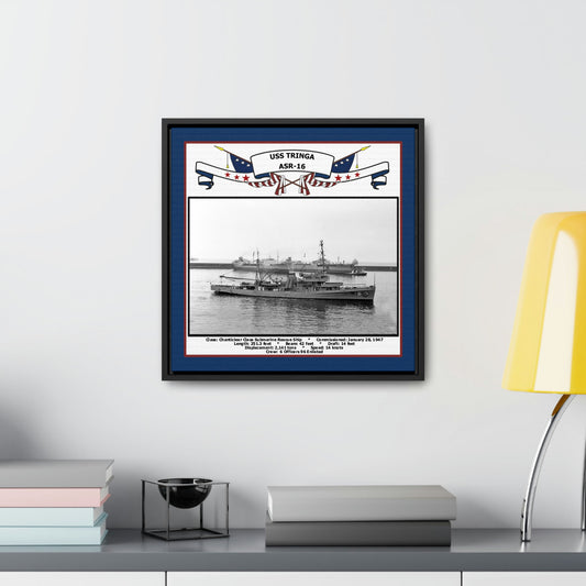 USS Tringa ASR-16 Navy Floating Frame Photo Desk View