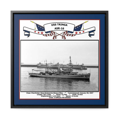USS Tringa ASR-16 Navy Floating Frame Photo Front View