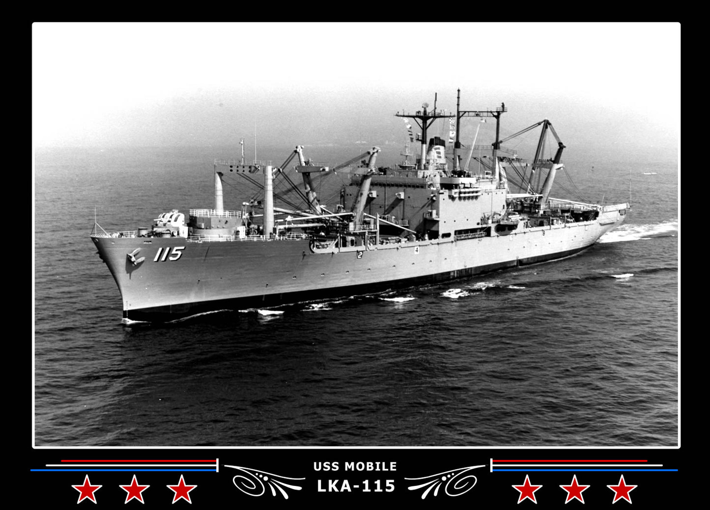 USS Mobile LKA115 Canvas Photo Print