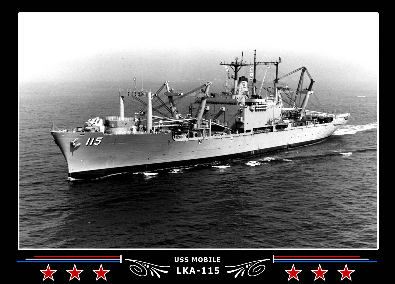 USS Mobile LKA115 Canvas Photo Print