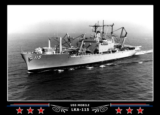 USS Mobile LKA115 Canvas Photo Print