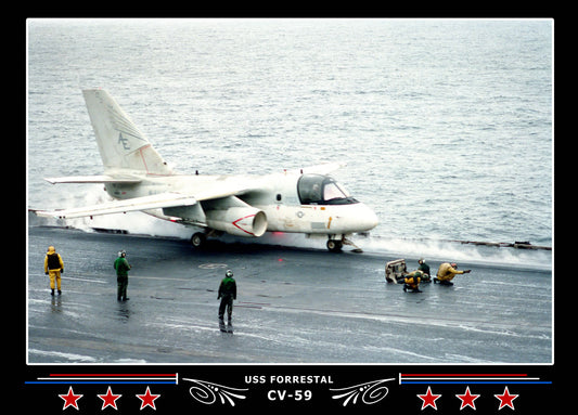 USS Forrestal CV-59 Canvas Photo Print