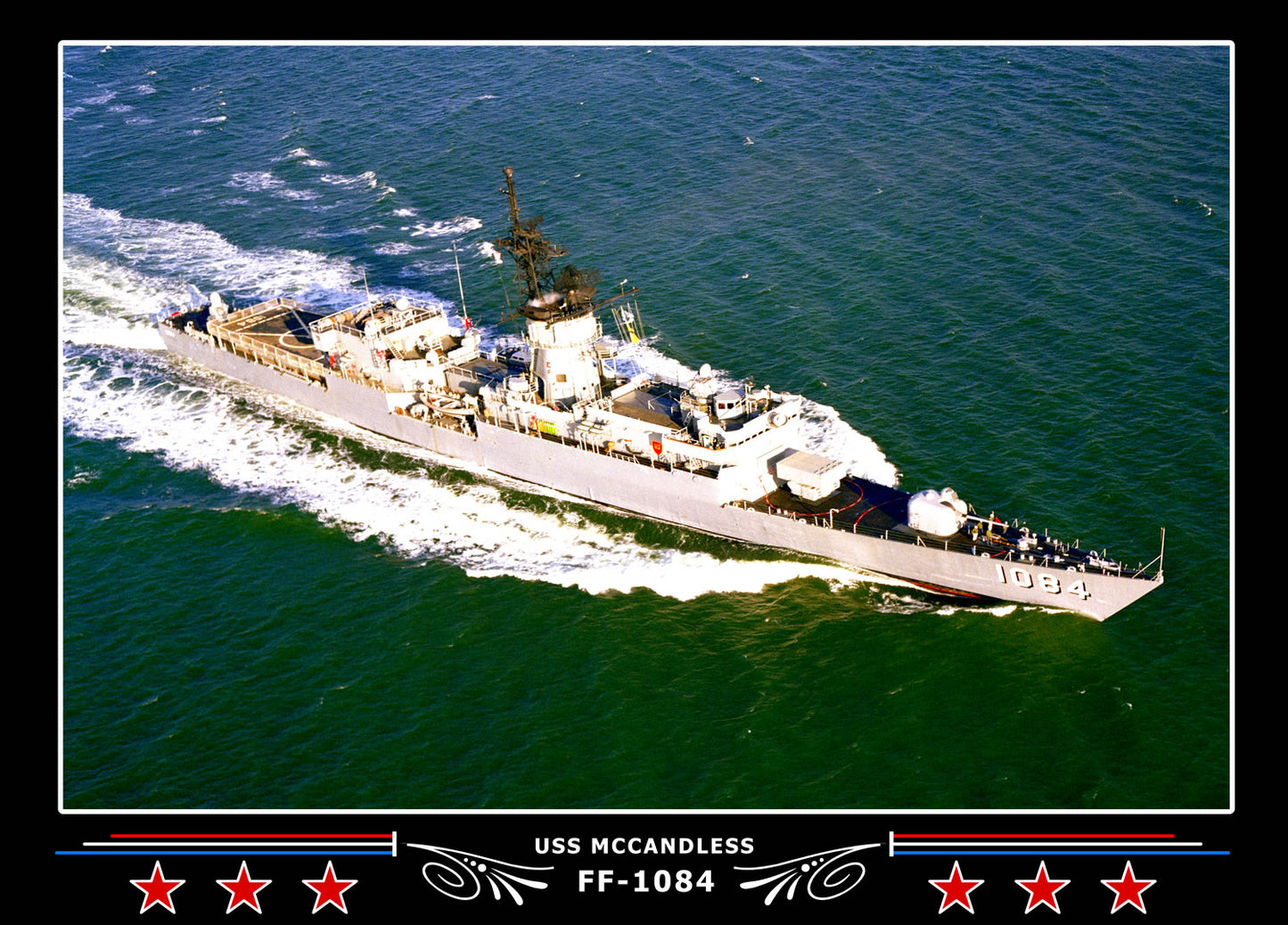 USS Mccandless FF-1084 Canvas Photo Print