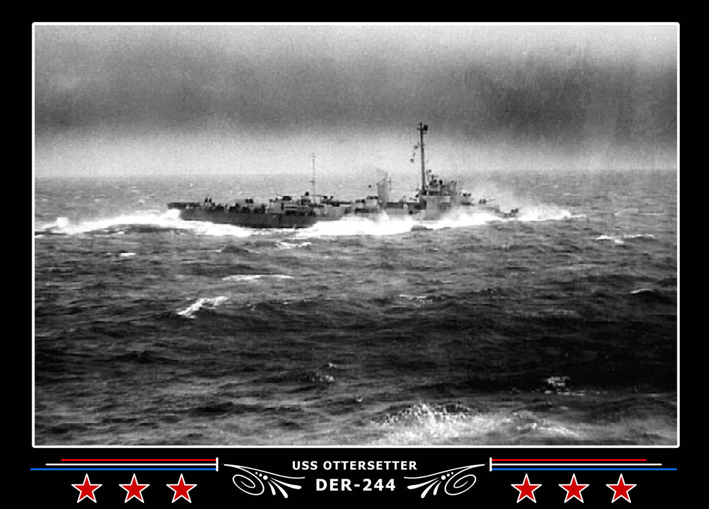 USS Ottersetter DER-244 Canvas Photo Print