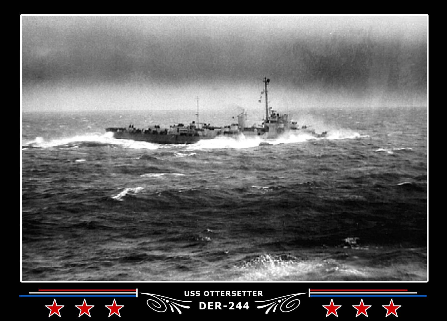 USS Ottersetter DER-244 Canvas Photo Print