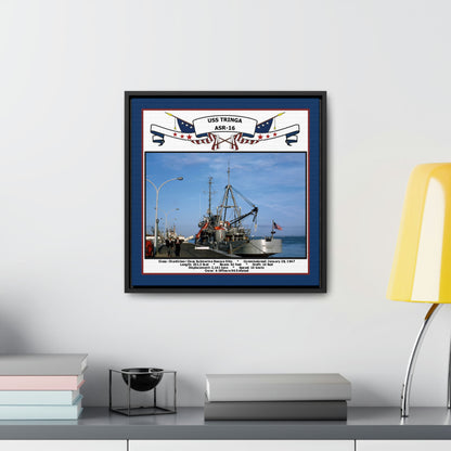 USS Tringa ASR-16 Navy Floating Frame Photo Desk View