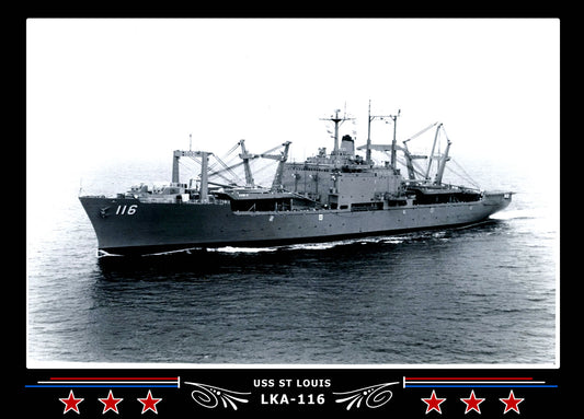 USS St Louis LKA116 Canvas Photo Print