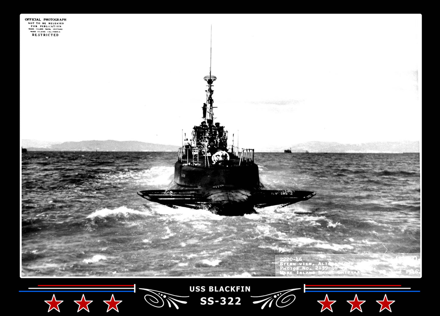 USS Blackfin SS-322 Canvas Photo Print