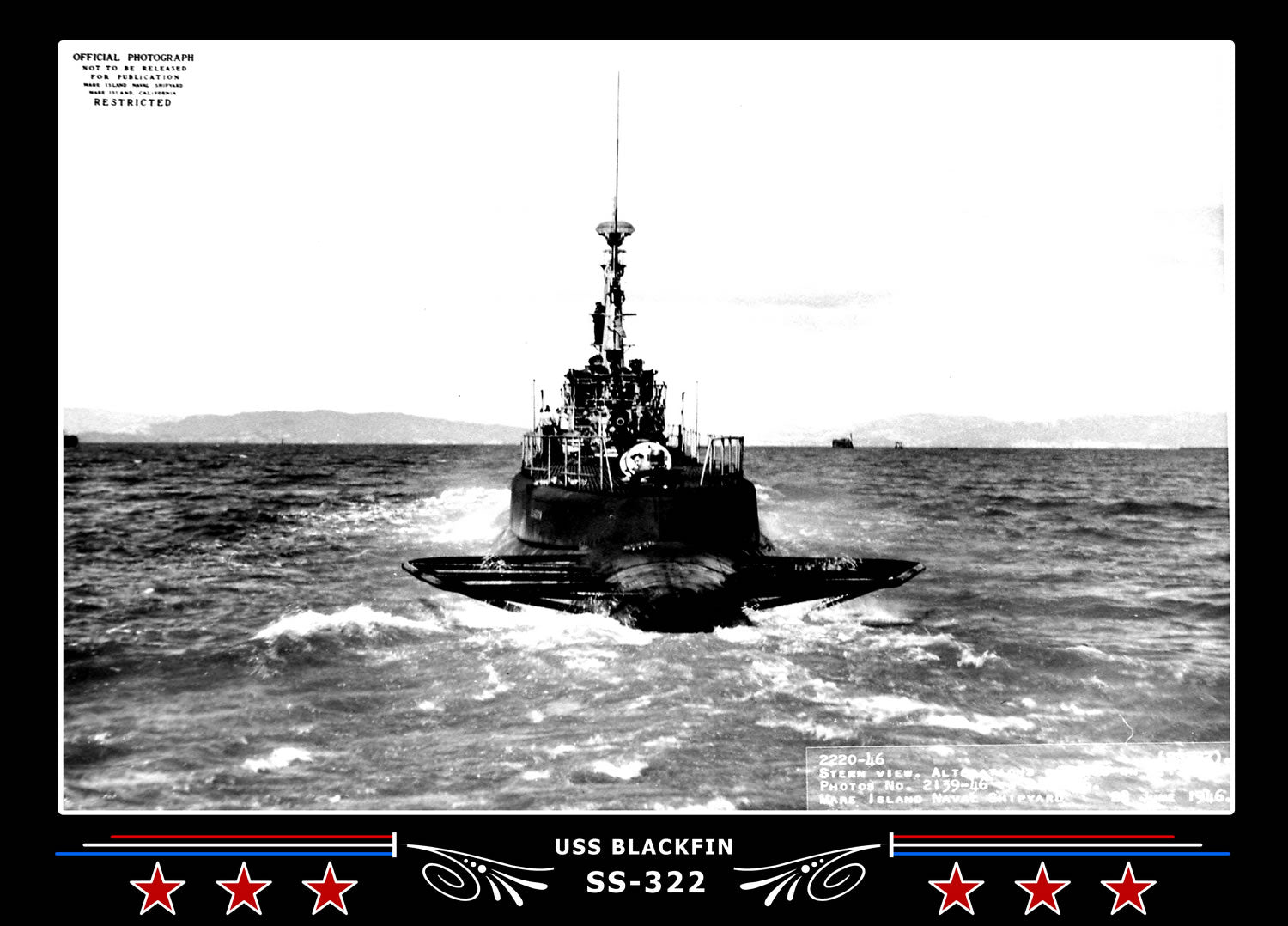 USS Blackfin SS-322 Canvas Photo Print