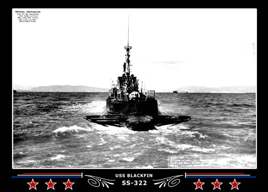 USS Blackfin SS-322 Canvas Photo Print