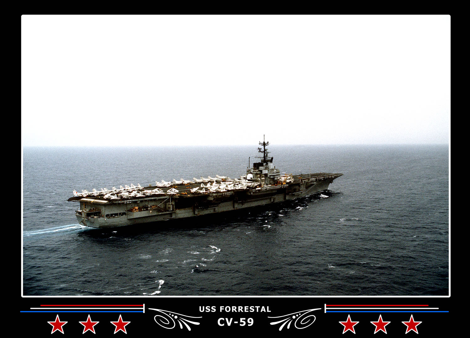 USS Forrestal CV-59 Canvas Photo Print