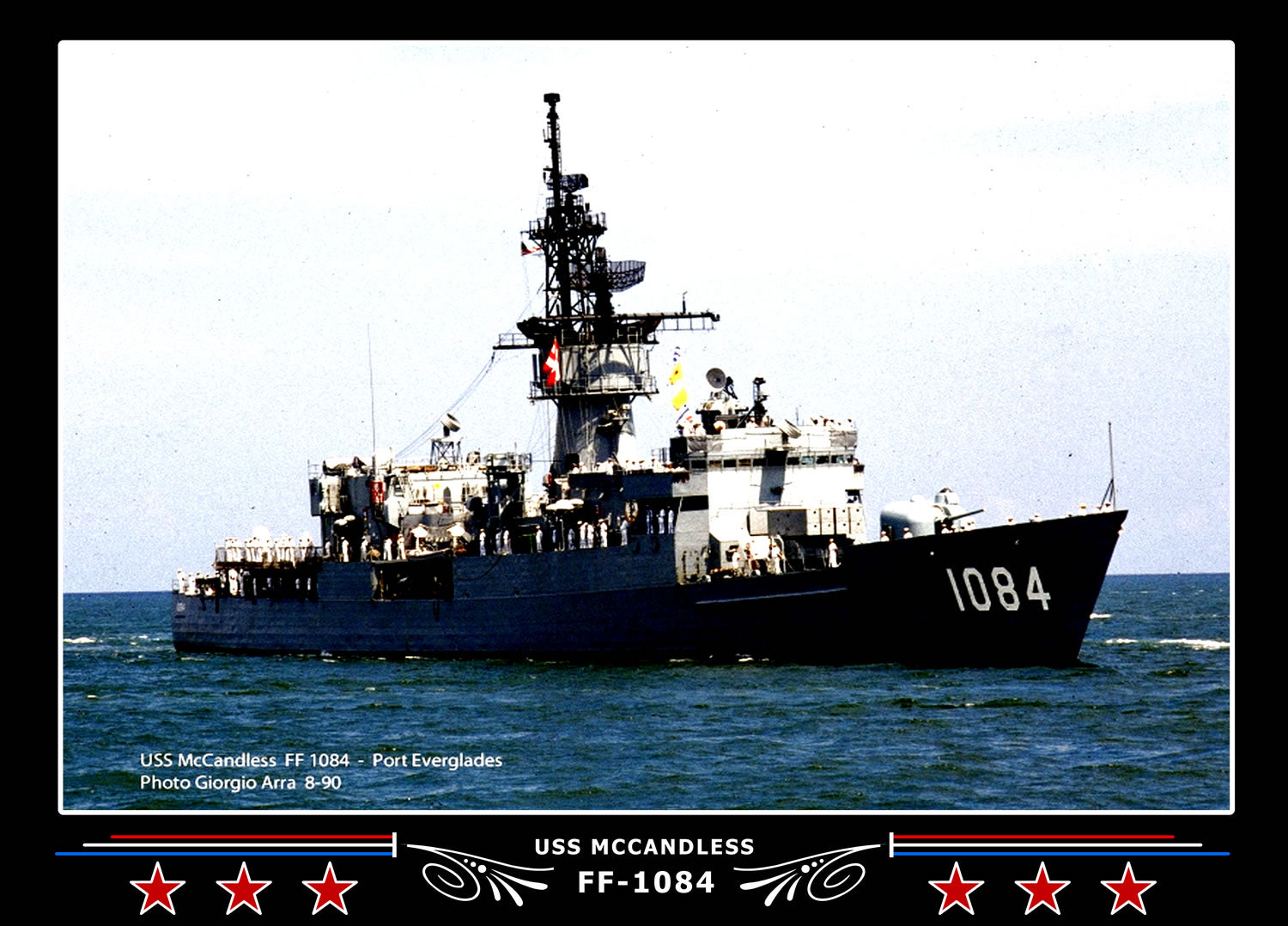 USS Mccandless FF-1084 Canvas Photo Print