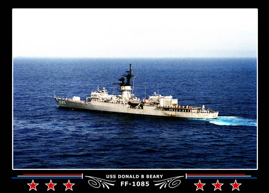 USS Donald B Beary FF-1085 Canvas Photo Print