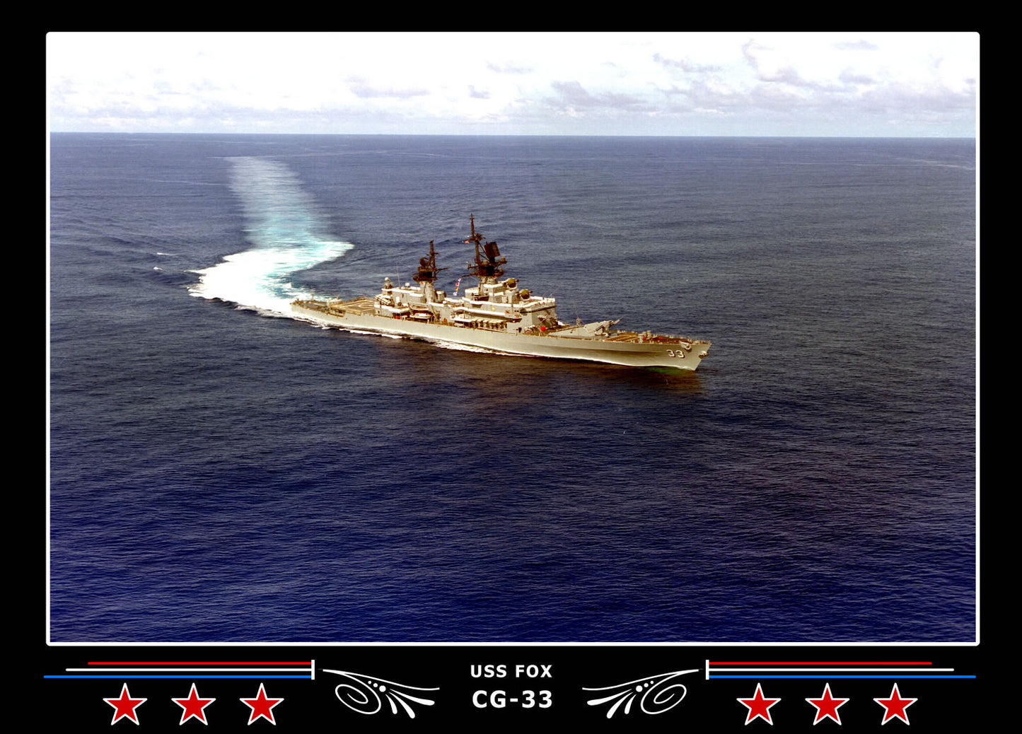 USS Fox CG-33 Canvas Photo Print – Navy Emporium