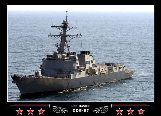 USS Mason DDG-87 Canvas Photo Print