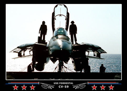 USS Forrestal CV-59 Canvas Photo Print