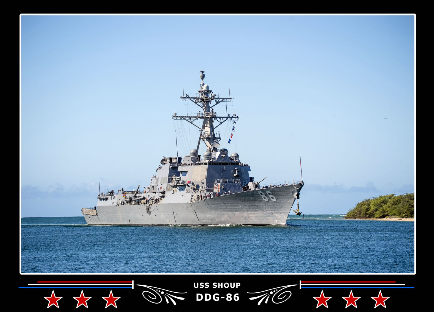 USS Shoup DDG-86 Canvas Photo Print
