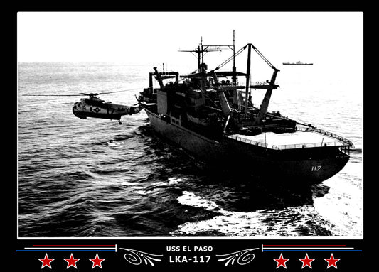 USS El Paso LKA117 Canvas Photo Print