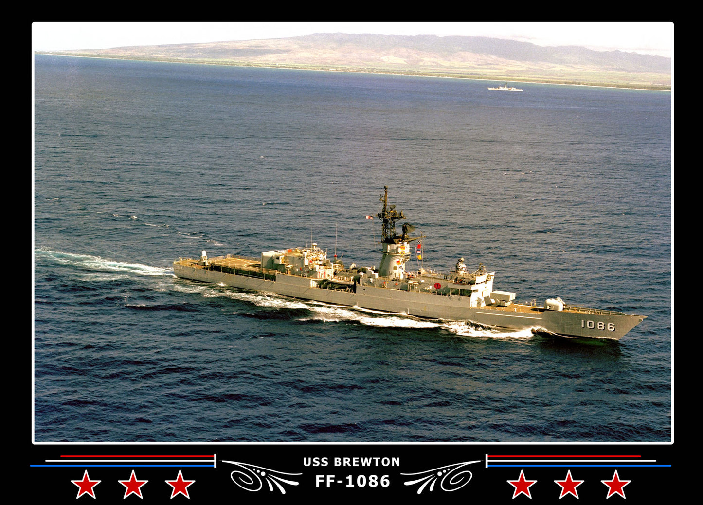 USS Brewton FF-1086 Canvas Photo Print