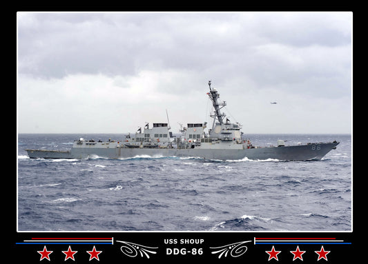 USS Shoup DDG-86 Canvas Photo Print