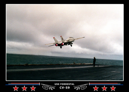 USS Forrestal CV-59 Canvas Photo Print