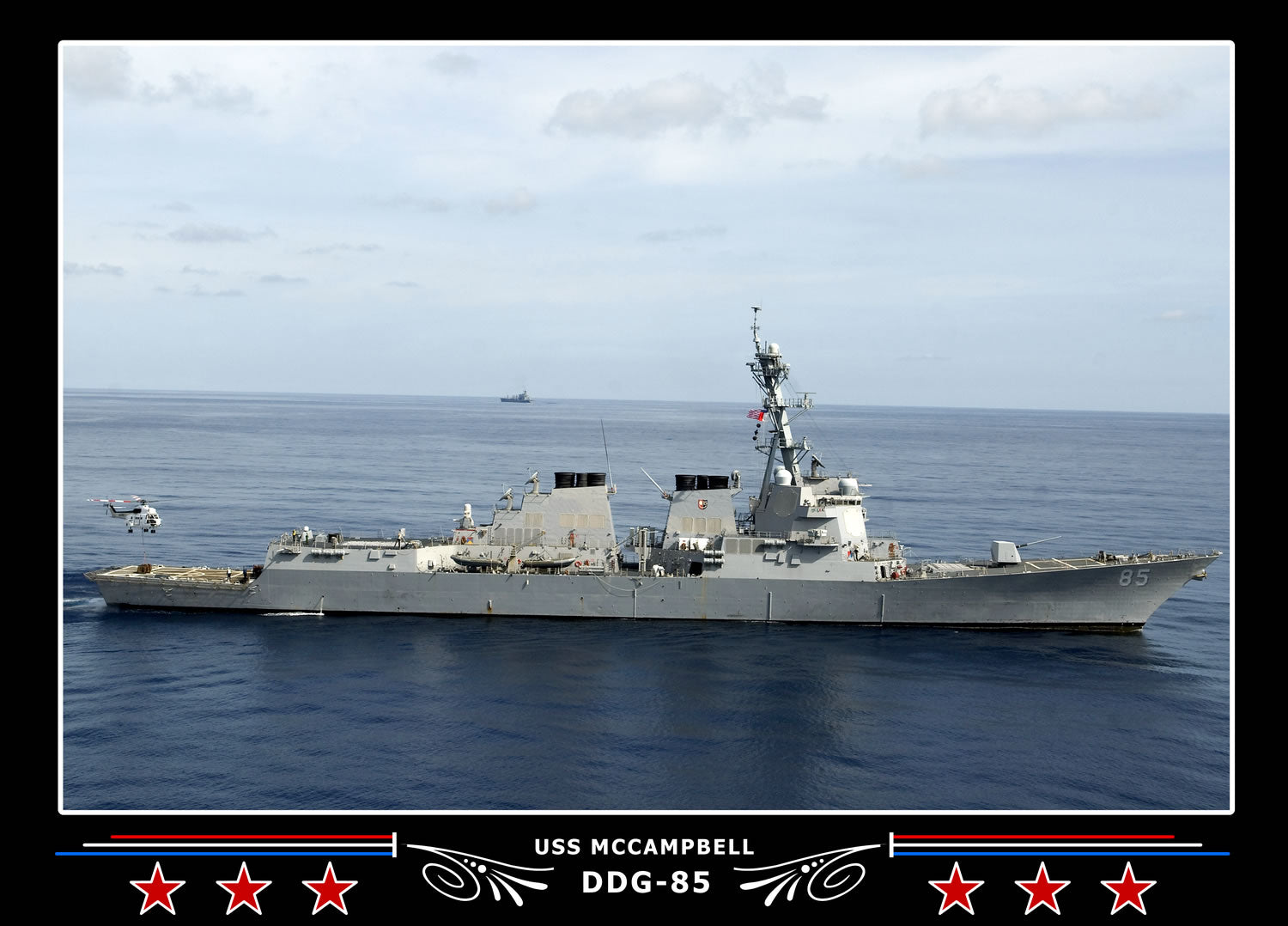 USS Mccampbell DDG-85 Canvas Photo Print