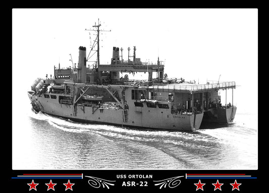 USS Ortolan ASR-22 Canvas Photo Print
