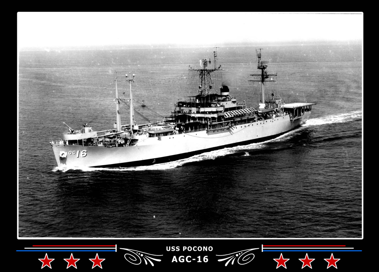 USS Pocono AGC16 Canvas Photo Print