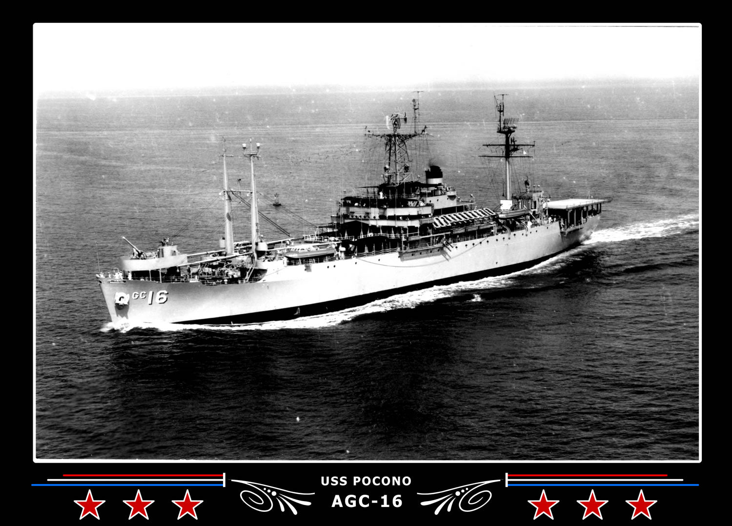USS Pocono AGC16 Canvas Photo Print