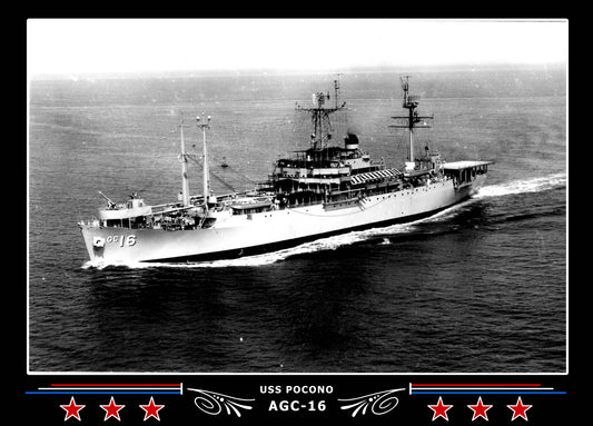 USS Pocono AGC16 Canvas Photo Print