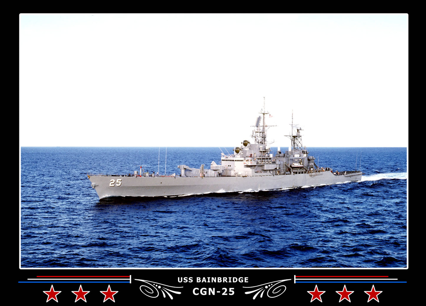 USS Bainbridge CGN-25 Canvas Photo Print