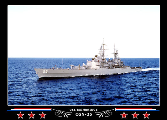USS Bainbridge CGN-25 Canvas Photo Print