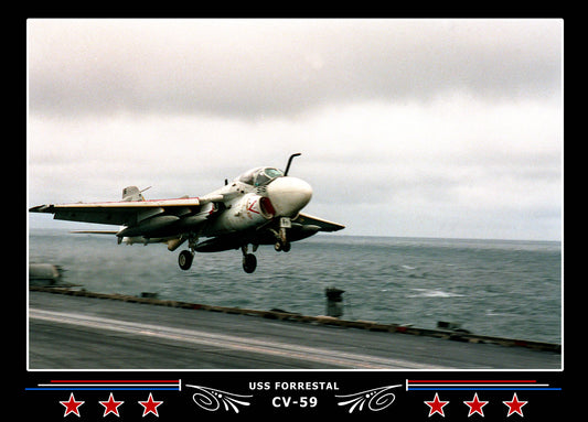 USS Forrestal CV-59 Canvas Photo Print