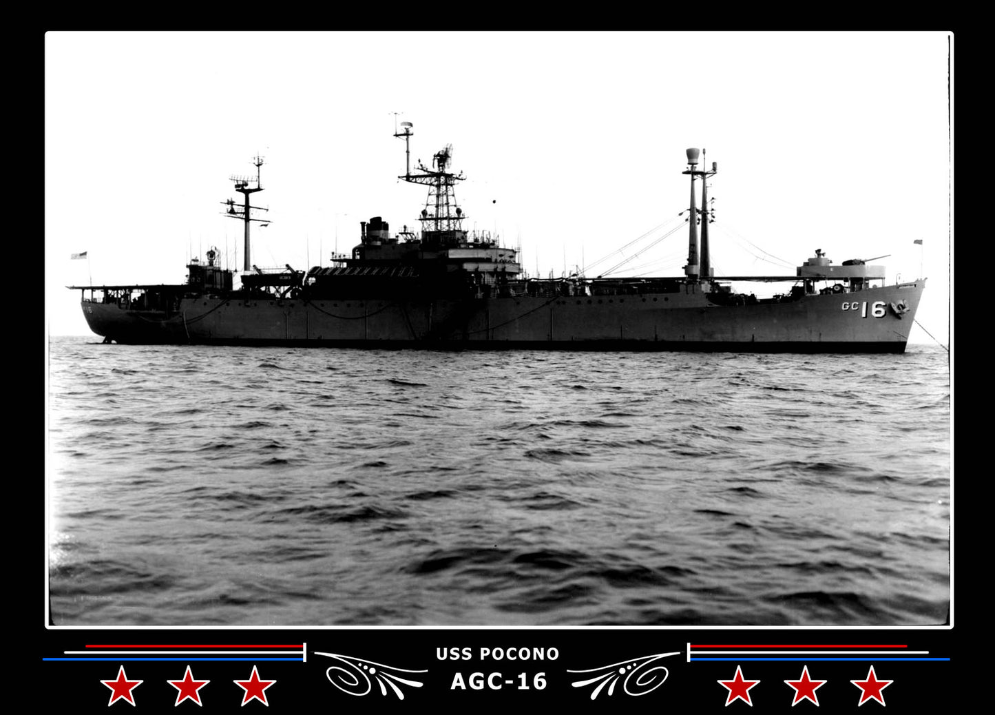 USS Pocono AGC16 Canvas Photo Print