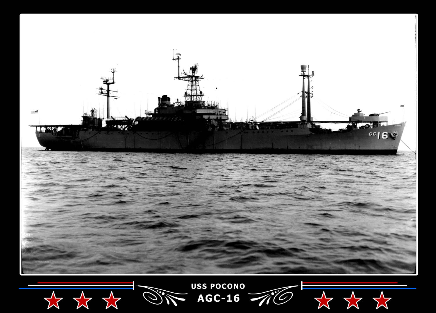 USS Pocono AGC16 Canvas Photo Print