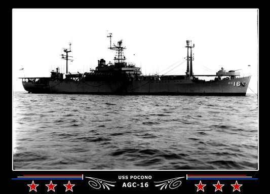 USS Pocono AGC16 Canvas Photo Print
