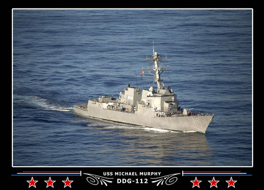 USS Michael Murphy DDG-112 Canvas Photo Print