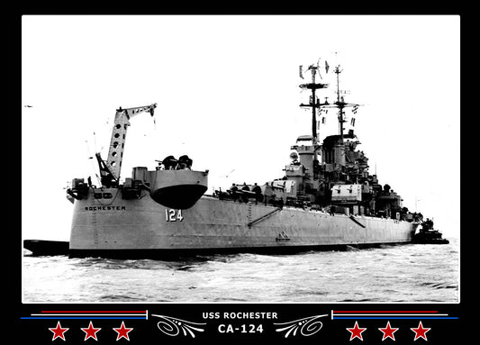 USS Rochester CA-124 Canvas Photo Print