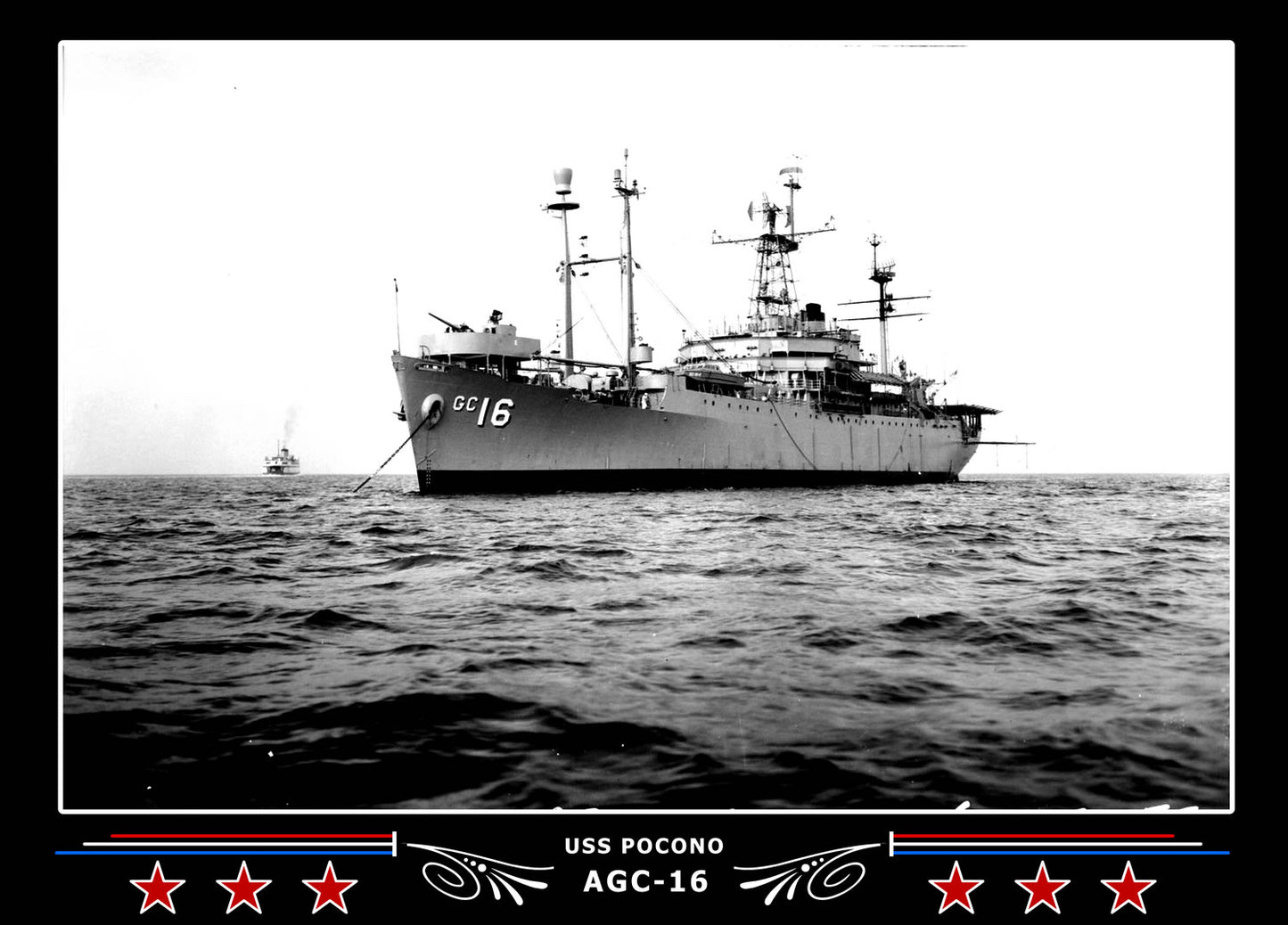 USS Pocono AGC16 Canvas Photo Print